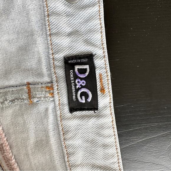 Dolce & Gabbana Womens Size 26 Denim Mini Skirt Light Wash Vintage Y2K VTG HTF - Picture 3 of 10
